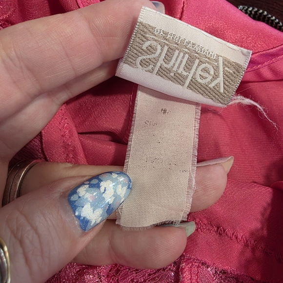 Vintage Y2K Pink Slip Dress Pink Lace Trim Chemise Satin Feminine Baddie 2000s - Picture 15 of 15